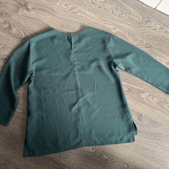 Uniqlo Dark Green Long Sleeve Blouse – Size S - Picture 5 of 6